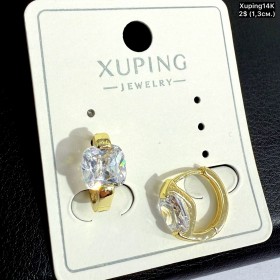 Сережки Xuping14К 10928 (1.3см)